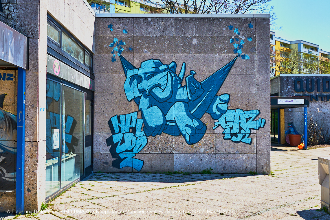 21.03.2017 - Abrissbaustelle Quiddezentrum in Neuperlach